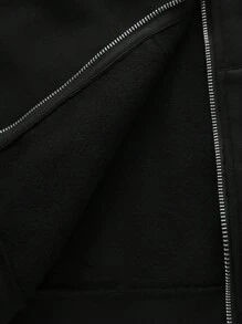 SHEIN Moletom com capuz para meninos adolescentes 1 peça casual esportivo de rua confortável versátil quente super econômico solto casual com capuz logotipo grande padrões geométricos bolso para mouse com fenda média; Renascença; Outono; Adolescente; Aeroporto; Coquetel; Outono/Inverno