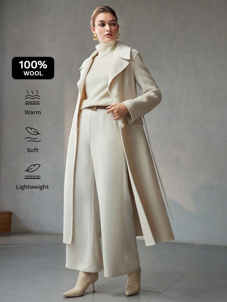 Jersey de cuello alto 100% lana pura