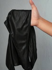 Slaydiva 街头性感镂空挂脖不对称下摆短款上衣 - G