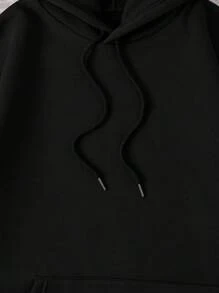 INAWLY Women's Black Hooded Sweatshirt With Van Gogh Starry Sky Print, Autumn/Winter , Graduation, Teachers For Women, Back To School Pullover Fall - Black - View 4