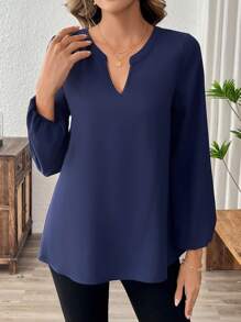 EMERY ROSE Women's Long Sleeve Tops Spring Blouse