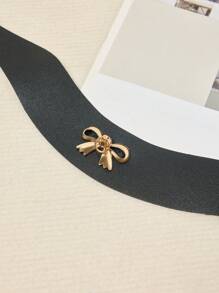 Women's Leather Collar Lingerie Accessory - Black - View 4