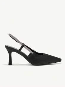 CUCCOO CHICEST Pointy Toe High Heel Black Rhinestone Embellished Fashionable Women Stilettos For Christmas And New Year Holiday Vibe Fall And Winter - Black - View 7