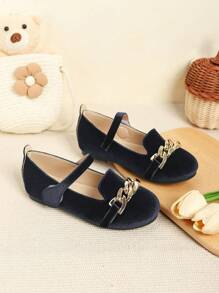 1 Pair Versatile Flat Shoes For Girls, Suitable For Autumn/Winter Daily Wear
