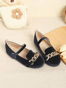 1 Pair Versatile Flat Shoes For Girls, Suitable For Autumn/Winter Daily Wear