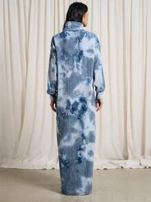 AiiRZ 扎染罗纹高领长连衣裙 - 彩色 - 查看 2