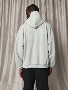 SUMWON Cozy Zip Up Hoodie Fleece Sweatshirt Winter Athleisure Minimalist Casual Everyday Workout Gym Sport Lifestyle Modern Basic Essential Outerwear