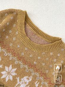 Manfinity Homme Men's Crew Neck Long Sleeve Sweater, Simple & Fashionable Casual Daily Wear - Multicolor - View 5