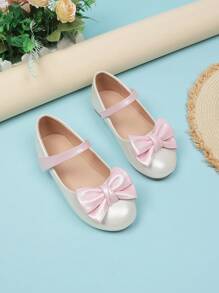 Girls' Soft Sole Princess Flats, Fashionable & Versatile - Pink - View 1