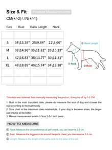 PETSIN Celana Suspender Motif Beruang Merah Muda yang Lembut, Jumpsuit Hewan Peliharaan Kasual yang Lucu dan Hangat - Berwarna merah muda - View 4