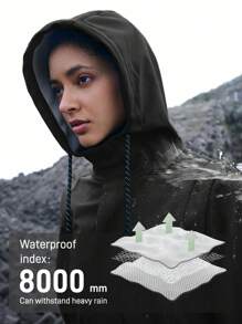 In My Nature 女士纯色长袖口袋休闲连帽户外夹克