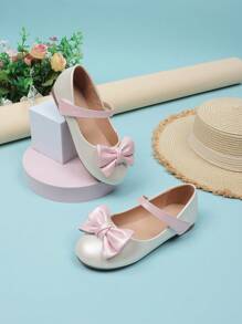 Girls' Soft Sole Princess Flats, Fashionable & Versatile - Pink - View 2