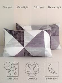 2 Piezas de Funda de Almohada Barata Súper Suave de Microfibra - Fundas de Almohada, Hipoalergénicas y Transpirables, Tamaños Grande Estándar Largo Reina, Gemelo, Individual, Doble, Matrimonial, King, Body, Europeo y Cuadrado, Perfectas para Juegos de Cama de Todas las Estaciones - Morado - Ver 6