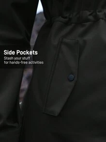 In My Nature 女士纯色长袖口袋休闲连帽户外夹克