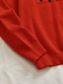 Manfinity Unisex Men's Knit Casual Oversized Drop Shoulder Long Sleeve Loose Sweater, For Fall Winter