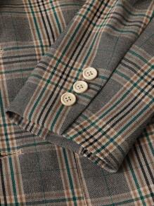 Manfinity VCAY Men's Plaid Blazer - Multicolor - View 3