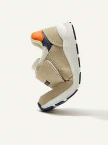 Zapatillas deportivas cómodas y antideslizantes para bebés y niños pequeños, de color claro y con diseño de patchwork versátil para todas las estaciones - Albaricoque - Ver 7