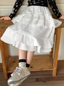 DAZY Tween Girl Autumn Skirt,Back To School Clothes - White - View 6