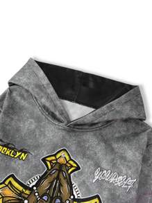 Manfinity EMRG Men's Hooded Sweatshirt, Simple & Fashion, Casual Everyday Wear - Multicolor - View 4