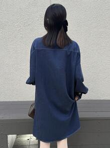 FRIFUL Vestido corto de mujer con tirantes de lazo en lino