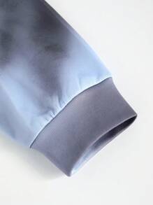 Manfinity EMRG Chaqueta con capucha con bloqueo de color e impresión de letras con bolsillo para hombre, chaqueta de manga larga con cierre de cremallera para usar en la calle