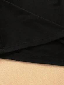 年轻女孩 3 件圣诞卡通驯鹿、圣诞树、口号印花圆领长袖 T 恤、圣诞派对时尚休闲装、圣诞服装