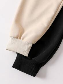 SHEIN Tween Boys' Casual Versatile Drawstring Sweatpants - Multicolor - View 5