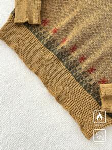 Manfinity Homme Men's Crew Neck Long Sleeve Sweater, Simple & Fashionable Casual Daily Wear - Multicolor - View 6