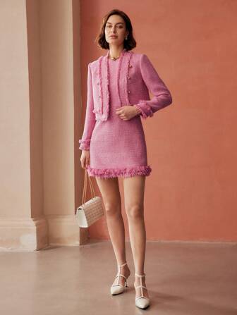 MOTF PREMIUM TWEED-FRANSENKLEID