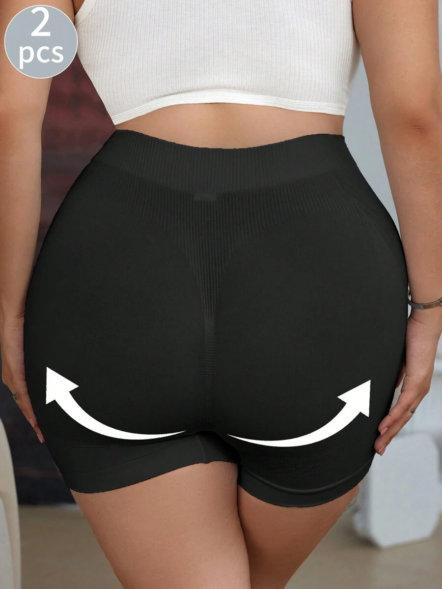 2pcs Seamless Patterned Panty Set For Women, Valentine's Day - Multicolor - View 1