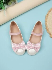 Girls' Soft Sole Princess Flats, Fashionable & Versatile - Pink - View 3