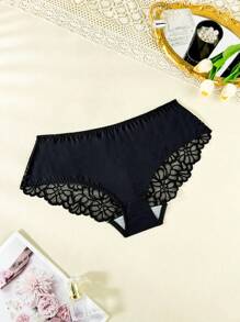 Plus Size Lace Trimmed Triangle Panty, 1pc