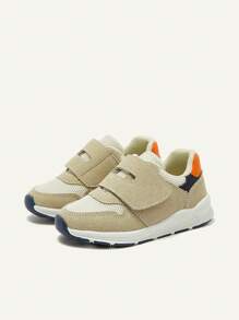 Zapatillas deportivas cómodas y antideslizantes para bebés y niños pequeños, de color claro y con diseño de patchwork versátil para todas las estaciones - Albaricoque - Ver 6