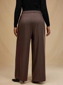 Forever 21 大码休闲纯色阔腿裤