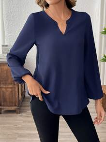EMERY ROSE Women's Long Sleeve Tops Spring Blouse