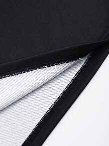 Manfinity Homme Men's Casual Pullover Hoodie With Side Stripe, Long Sleeve Turtleneck Top, Autumn/Winter