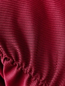 SHEIN EZwear Summer Going Out Contrast Pink Lace Trim Ruched Side Bow Front Tube Top
