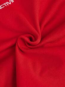 Activina Christmas Women Plain Minimalist Seamless Long Sleeve Sports T-Shirt For Daily Wear & Fitness & Ballet - Red - View 7