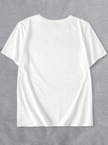 INAWLY Camiseta de manga corta de cuello redondo con estampado gráfico de gato tocando la guitarra para mujeres de talla grande, para el verano