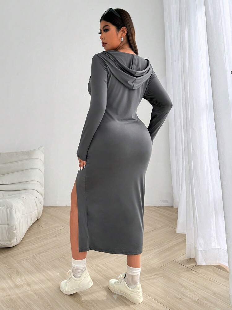 bodycon hoodie dress Bjc Body con Hoodie Dress
