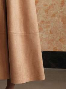 MOTF PREMIUM ELASTIC WAIST SKIRT - Khaki - View 10