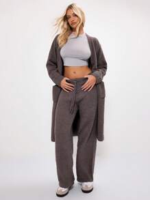 Musera Sport 抽绳针织直筒裤，适合板网球、网球、匹克球