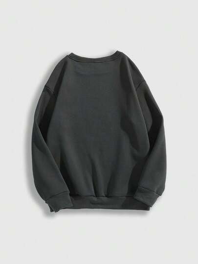 Goth sweat-shirt à capuche sweat-shirt en polaire avec impression de crâne ailé, croix et rose