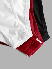 SHEIN Tween Girl Casual & Versatile High Neck 3-Color Jumpsuit Set - Multicolor - View 4