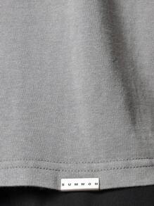 SUMWON Crop Fit Washed Short Sleeve Essential Tee