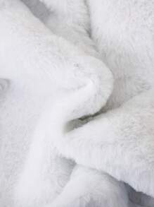 SHEIN Leuk en warm babymeisjesjack met fleecekraag, herfst/winter