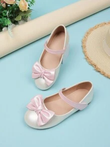 Girls' Soft Sole Princess Flats, Fashionable & Versatile - Pink - View 5
