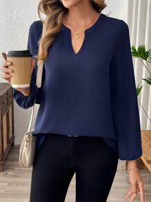 EMERY ROSE Women's Long Sleeve Tops Spring Blouse