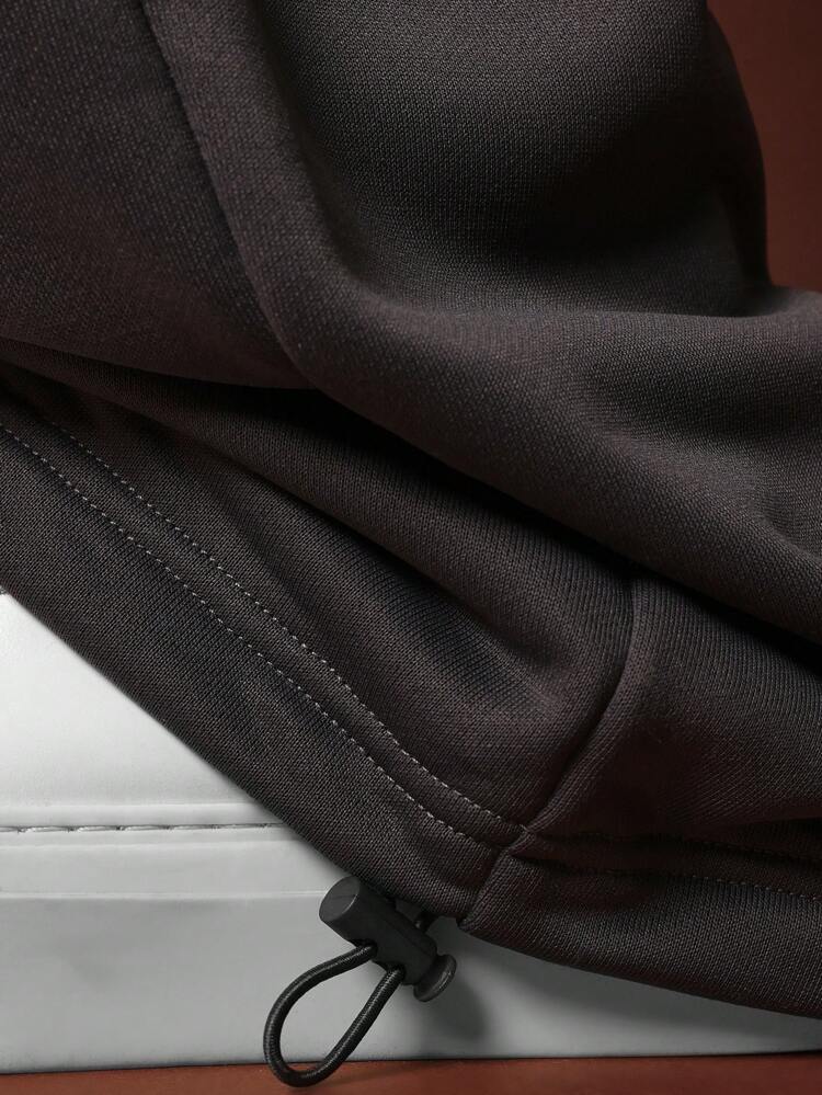 Wide Leg Drawstring Fleece Sweatpants