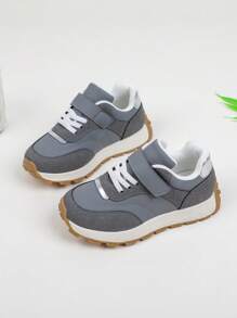 1 Pair Children Casual & Comfortable Outdoor Sports Shoes For Boys And Girls, All Season - Grey - View 5